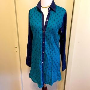 Teal & navy Tommy Bahama cover up dress